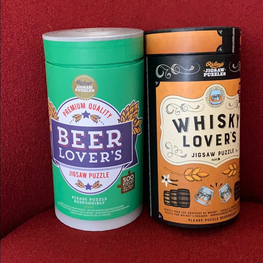 - Ridley Beer Lover Puzzle and Whisky Lover puzzle